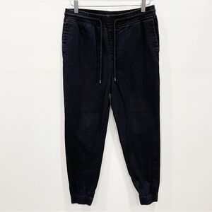 Elwood Tuxedo Stripe Jogger Pants in Black Medium Cotton